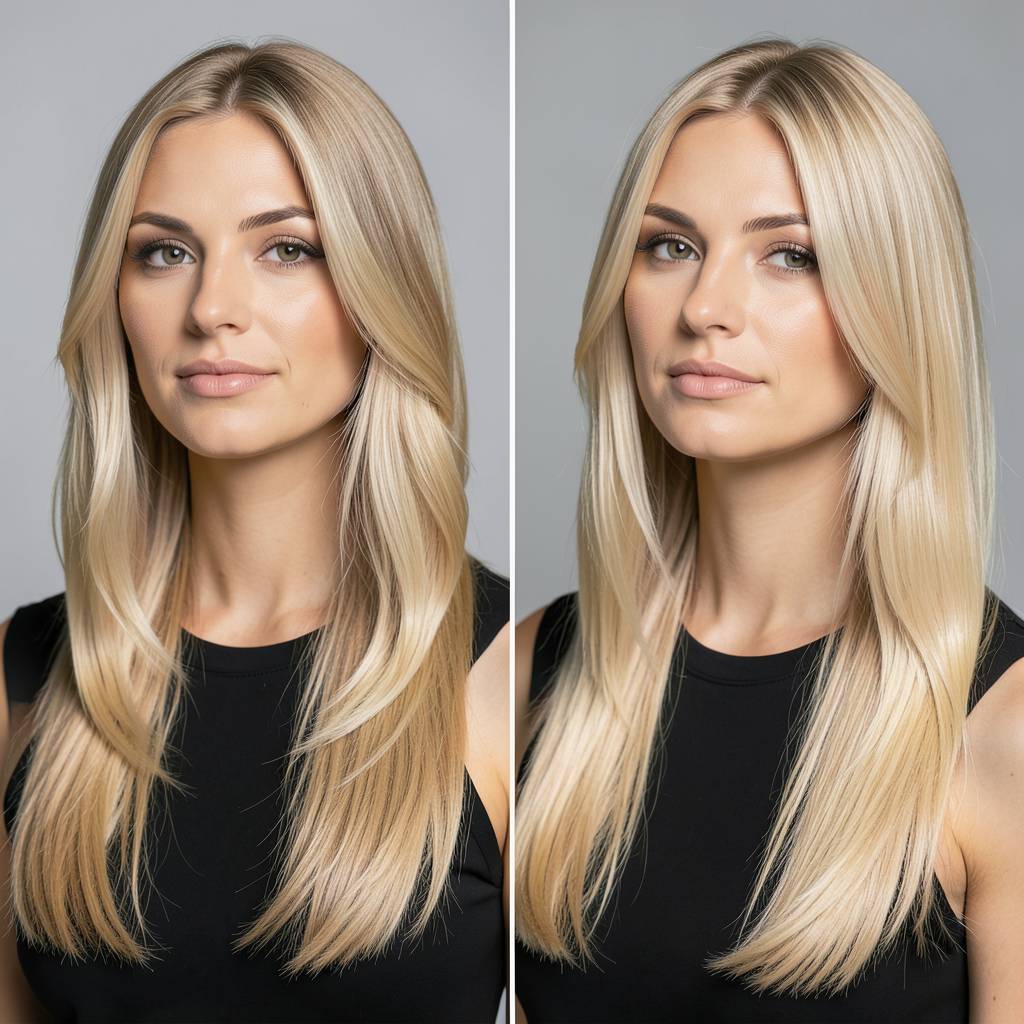 Hair transformation before and after